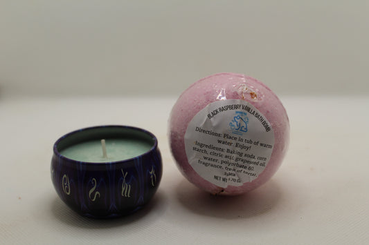 Black Raspberry Vanilla Bath Bomb